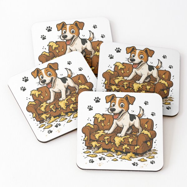 Item preview, Jack Russell Terrier funny dog marks sofa gift designed and sold by Pineapple-Tree.