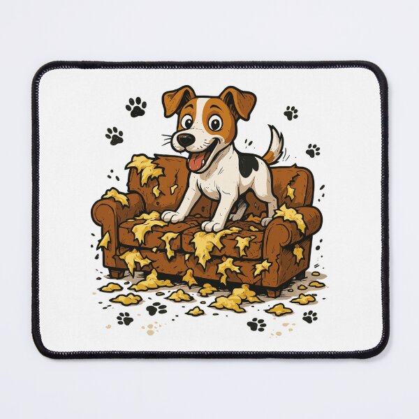 Item preview, Jack Russell Terrier funny dog marks sofa gift designed and sold by Pineapple-Tree.