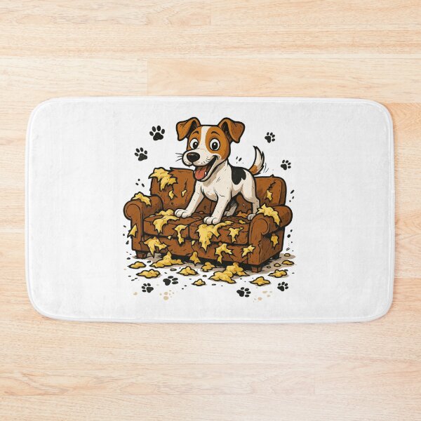 Item preview, Jack Russell Terrier funny dog marks sofa gift designed and sold by Pineapple-Tree.