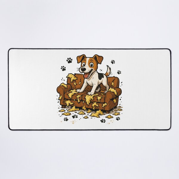 Item preview, Jack Russell Terrier funny dog marks sofa gift designed and sold by Pineapple-Tree.