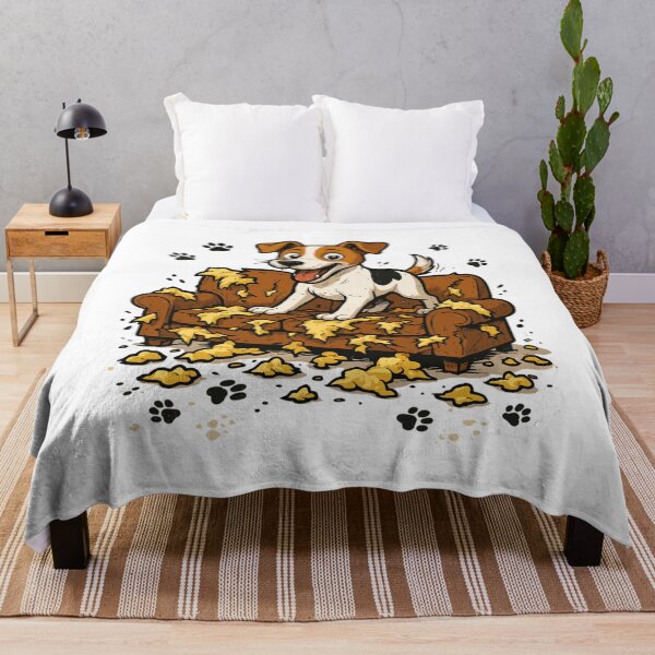 Item preview, Jack Russell Terrier funny dog marks sofa gift designed and sold by Pineapple-Tree.