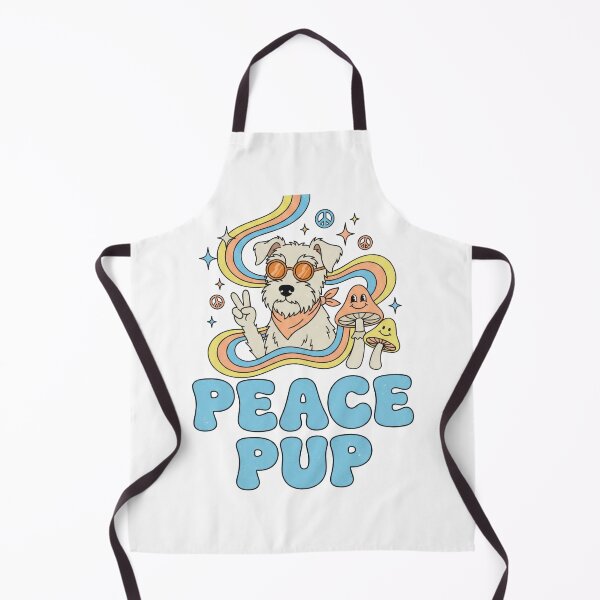 Item preview, Cool Schnauzer Throwing Peace Sign designed and sold by Flying Doggo.