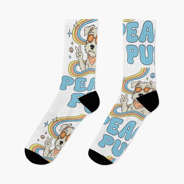 Item preview, Cool Schnauzer Throwing Peace Sign designed and sold by Flying Doggo.