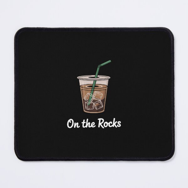 Item preview, On The Rocks Iced Coffee Summer Quote Pocket designed and sold by nicomitchell.