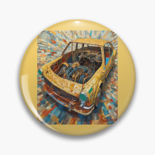 Item preview, "Dynamic Classic Car Mosaic" designed and sold by Artisticanvas.