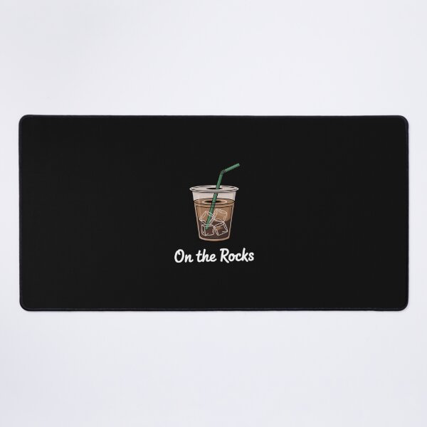Item preview, On The Rocks Iced Coffee Summer Quote Pocket designed and sold by nicomitchell.