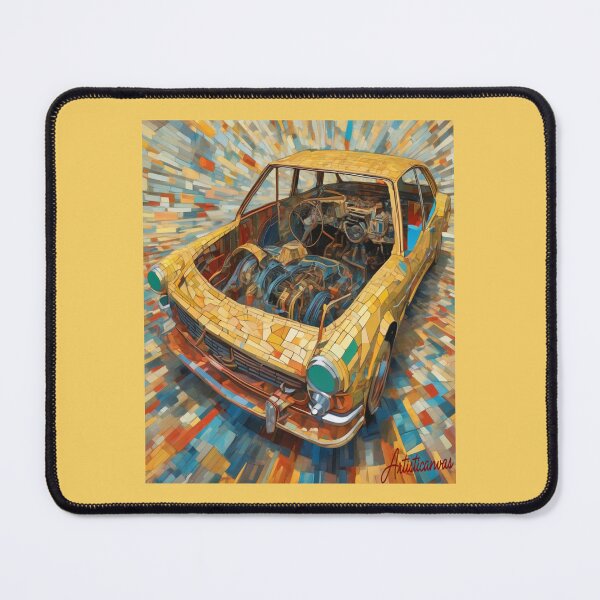 Item preview, "Dynamic Classic Car Mosaic" designed and sold by Artisticanvas.