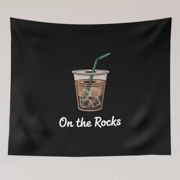 Item preview, On The Rocks Iced Coffee Summer Quote Pocket designed and sold by nicomitchell.