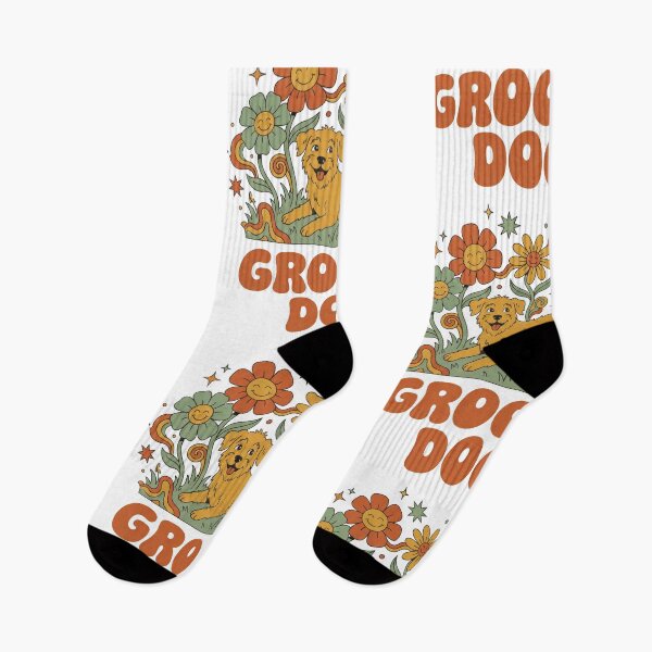 Item preview, Happy Dog Relaxing In Flower Field designed and sold by Flying Doggo.