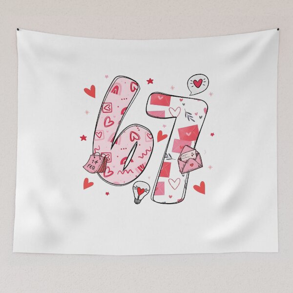Item preview, Six Seven Meme Valentines Day designed and sold by Milanewman.