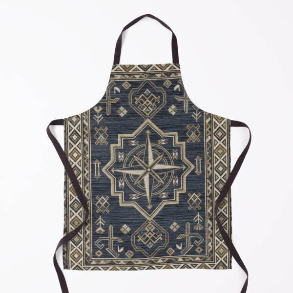 Item preview, Vintage Moroccan & Nautical Compass Rose Area Rug Pattern designed and sold by designwiss.
