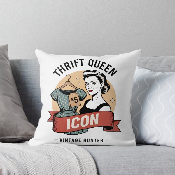 Item preview, Thrift Queen Retro Thrifting Vintage Hunter designed and sold by Marpin91.