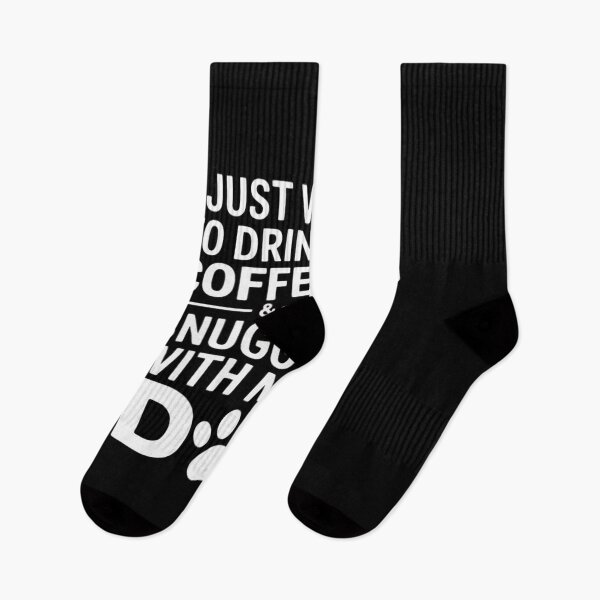 Item preview, I Just Want to Drink Coffee and Snuggle with My Dog Men Women designed and sold by andreaswest.