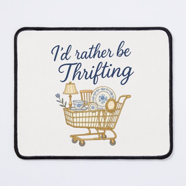 Item preview, I'd Rather Be Thrifting Thrift Lover Vintage Aesthetic designed and sold by PixelRag.