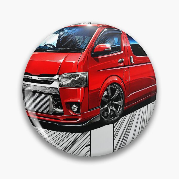 Item preview, HIACE Red Custom Van - JDM Manga Style designed and sold by AKIHABARAMOTORS.