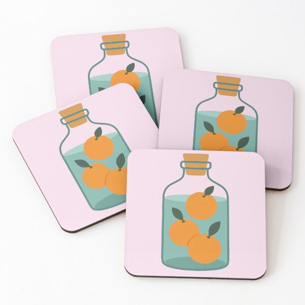 Item preview, Orange Bottle – Pink Pastel Aesthetic designed and sold by Aloloco.