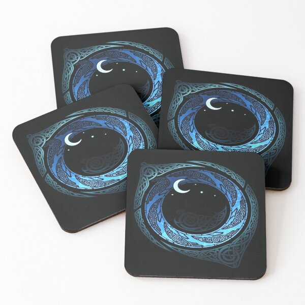 Item preview, Mystical night sky round design artwork  designed and sold by NivyasArtistry.