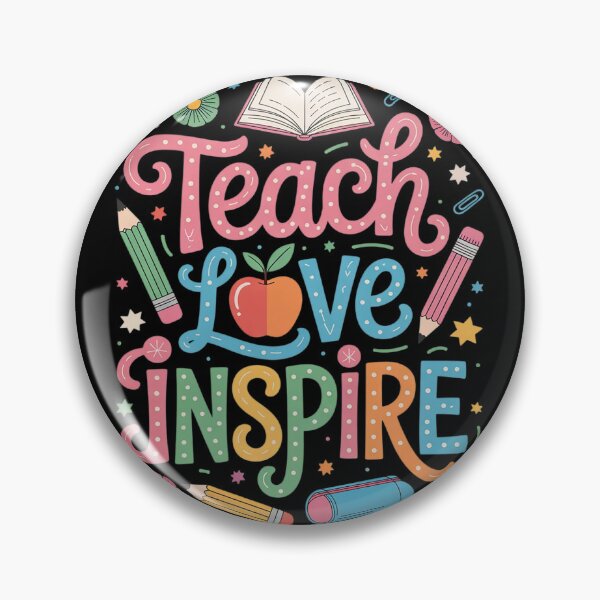 Item preview, Teach Love Inspire Teacher Life Inspirational Back to School designed and sold by InspiredFoul.