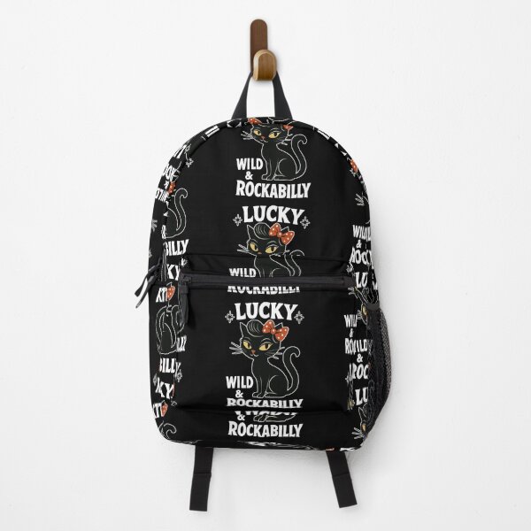 Item preview, Rockabilly black cat happy wild gift designed and sold by Pineapple-Tree.