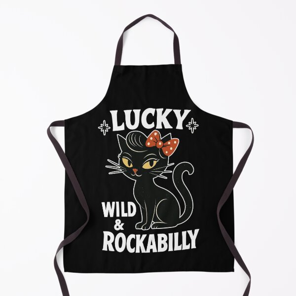 Item preview, Rockabilly black cat happy wild gift designed and sold by Pineapple-Tree.