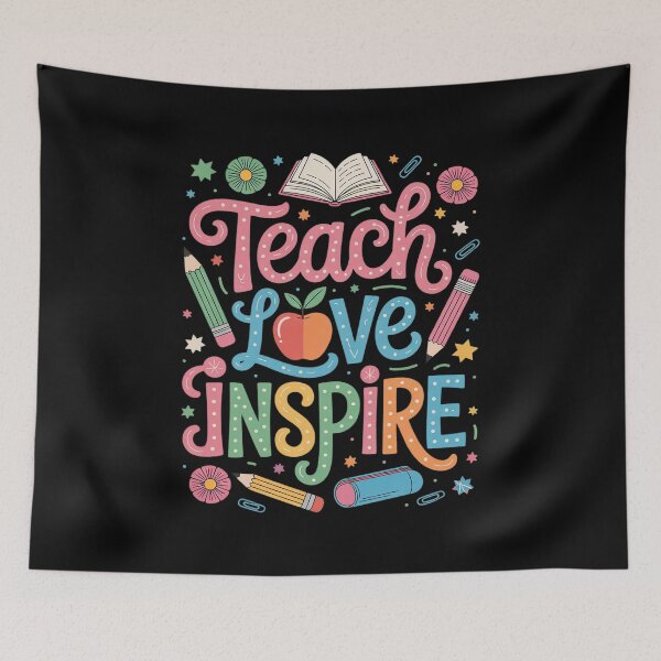 Item preview, Teach Love Inspire Teacher Life Inspirational Back to School designed and sold by InspiredFoul.