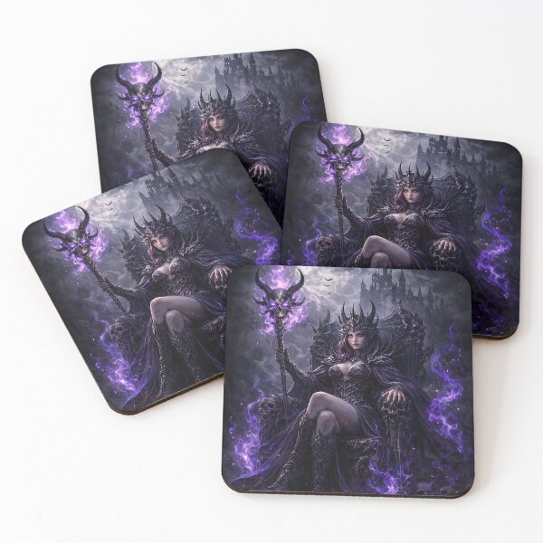 Item preview, Gothic Sorceress Queen – Dark Magic Throne Fantasy Art designed and sold by SoulenCify.