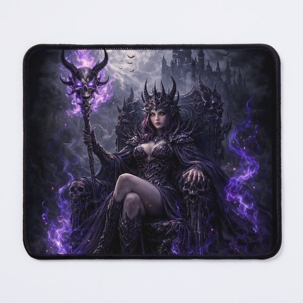 Item preview, Gothic Sorceress Queen – Dark Magic Throne Fantasy Art designed and sold by SoulenCify.