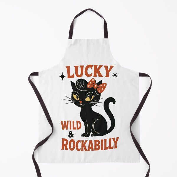 Item preview, Rockabilly black cat happy wild gift designed and sold by Pineapple-Tree.
