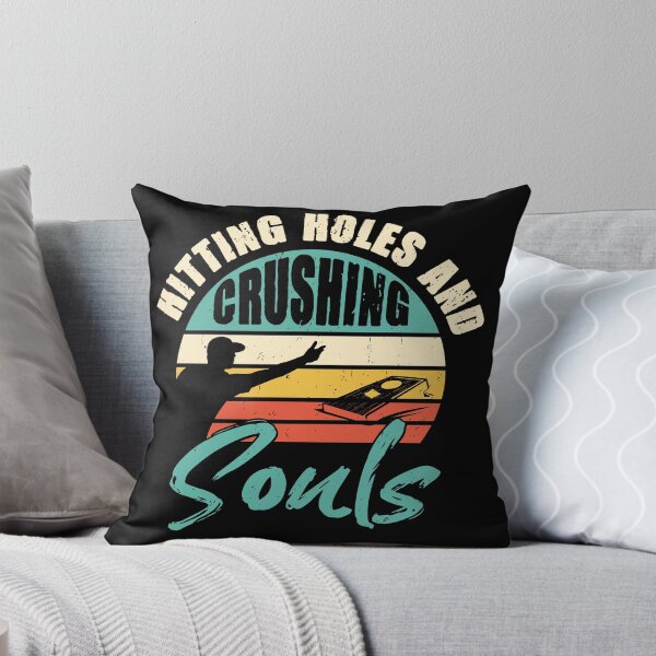 Item preview, Hitting Holes and Crushing Souls Funny Cornhole Player Vintage designed and sold by Mst Shefali Akter.