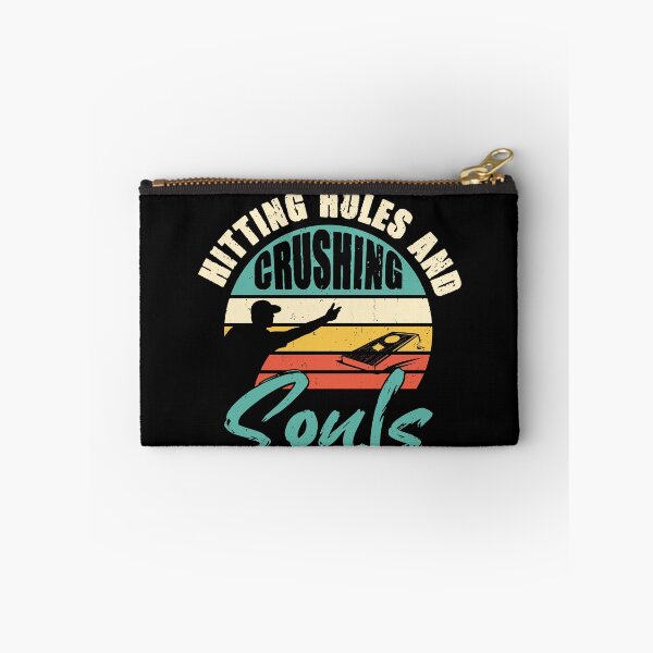 Item preview, Hitting Holes and Crushing Souls Funny Cornhole Player Vintage designed and sold by Mst Shefali Akter.