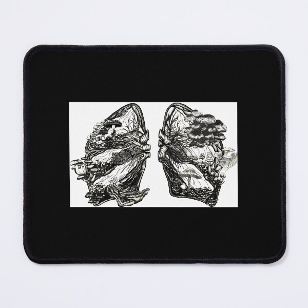 Item preview, Mushroom Lungs (Black & White) Surreal Anatomy designed and sold by nipunifekniy.