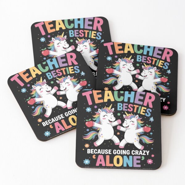 Item preview, Teacher Besties Because Going Crazy Alone Is Not Fun designed and sold by InspiredFoul.
