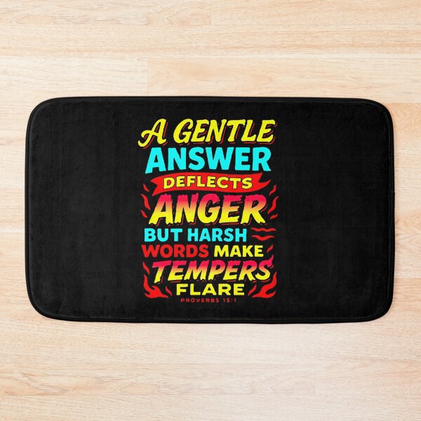 Item preview, Proverbs 15:1 A Gentle Answer Deflects Anger designed and sold by plushism.