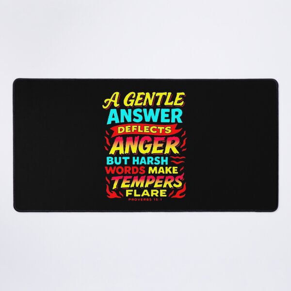 Item preview, Proverbs 15:1 A Gentle Answer Deflects Anger designed and sold by plushism.