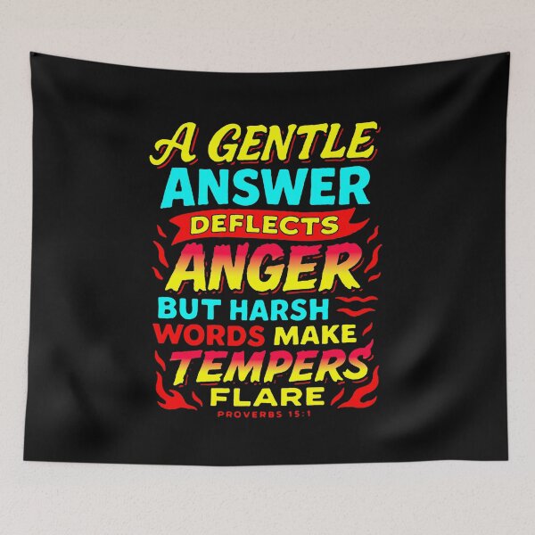 Item preview, Proverbs 15:1 A Gentle Answer Deflects Anger designed and sold by plushism.