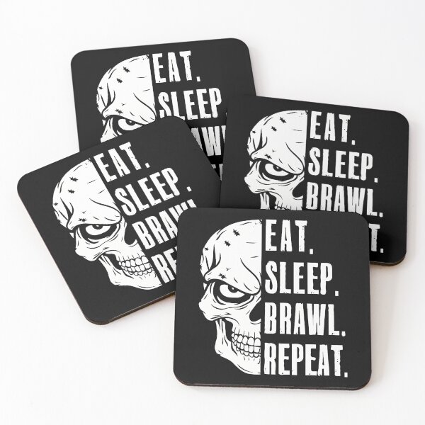 Item preview, Eat Sleep Brawl Repeat Funny Video Gamer Gaming designed and sold by charitashmoqs.
