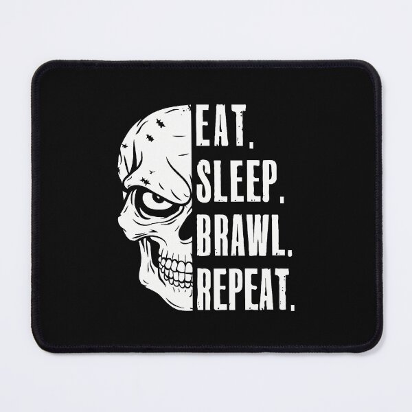 Item preview, Eat Sleep Brawl Repeat Funny Video Gamer Gaming designed and sold by charitashmoqs.