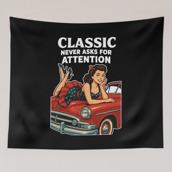 Item preview, Rockabilly vintage car, pin-up girl gift designed and sold by Pineapple-Tree.