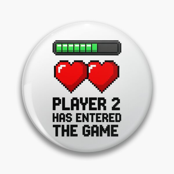 Item preview, Player 2 Has Entered The Game - 8-Bit Pixel Art Gamer Baby Announcement designed and sold by Latikshop.