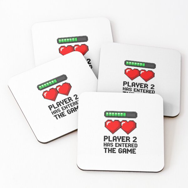 Item preview, Player 2 Has Entered The Game - 8-Bit Pixel Art Gamer Baby Announcement designed and sold by Latikshop.