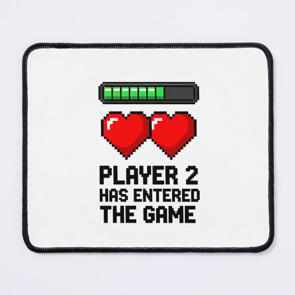 Item preview, Player 2 Has Entered The Game - 8-Bit Pixel Art Gamer Baby Announcement designed and sold by Latikshop.