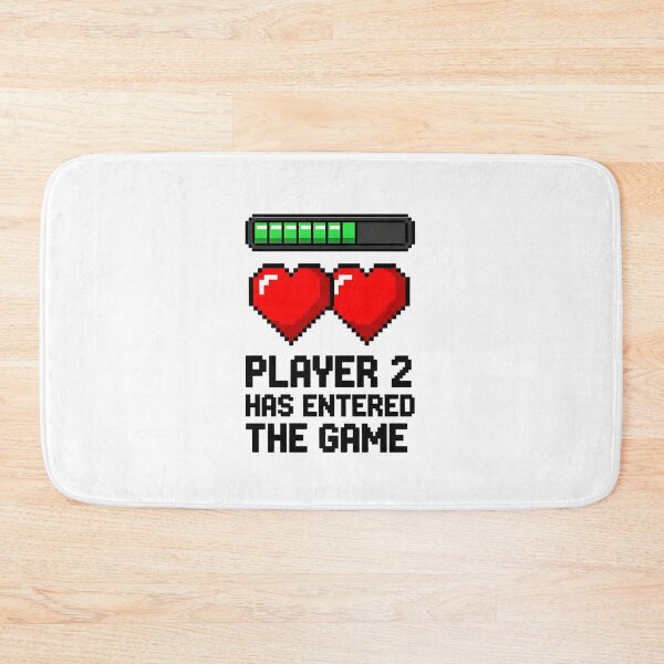 Item preview, Player 2 Has Entered The Game - 8-Bit Pixel Art Gamer Baby Announcement designed and sold by Latikshop.