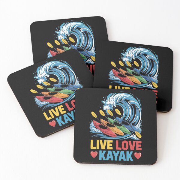 Item preview, Live Love Kayak Waves Of Joy designed and sold by LacostCarl.