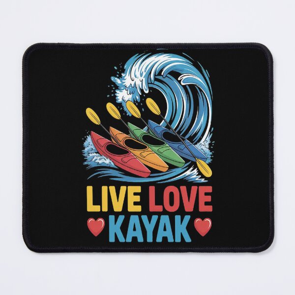 Item preview, Live Love Kayak Waves Of Joy designed and sold by LacostCarl.
