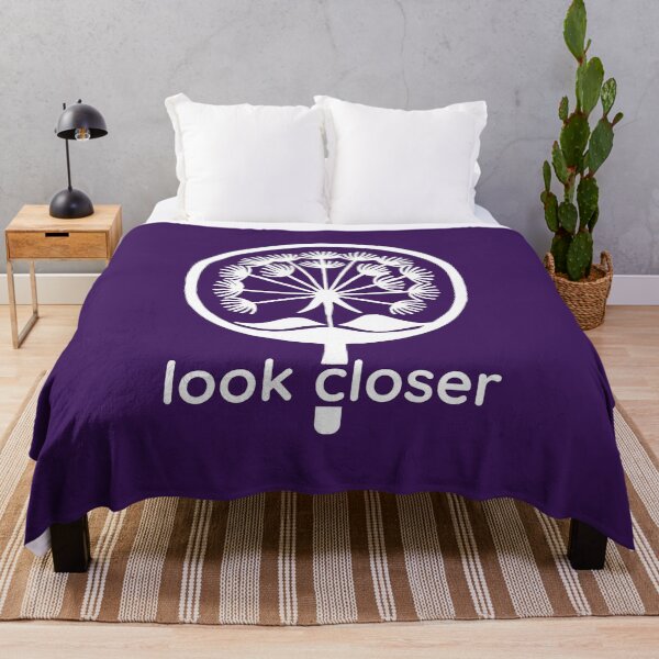 Item preview, Magnifying Dandelion Silhouette, White on Purple designed and sold by nikoart001.