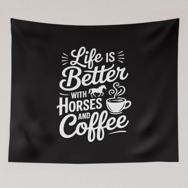 Item preview, Life Is Better with Horses and Coffee - Coffee and Horse designed and sold by Minoloinan.