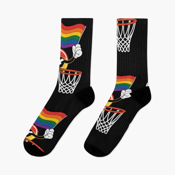 Item preview, Gay Pride Month Basketball Heart LGBTQ Ally Rainbow designed and sold by gourpmerzihd.