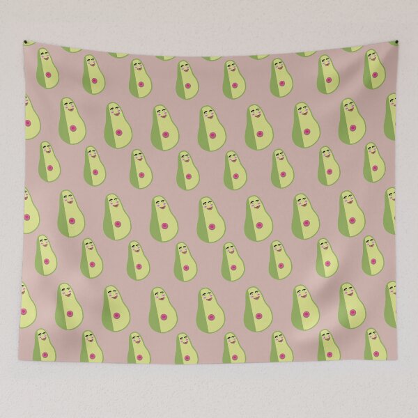 Item preview, Cute Smiling Avocado Pattern designed and sold by LSLOOMANDSOUL.