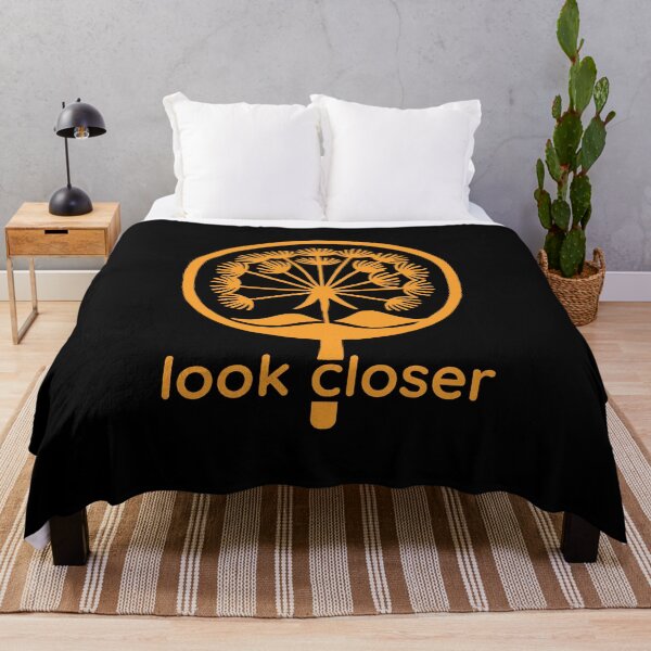 Item preview, Magnifying Dandelion Silhouette, Yellow on Black designed and sold by nikoart001.