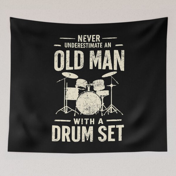 Item preview, Drummer Never Underestimate An Old Man With A Drum Set Funny designed and sold by charitashmoqs.